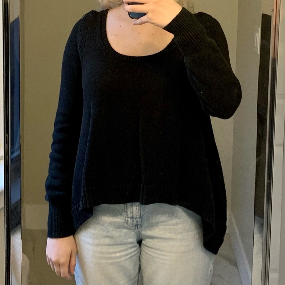 Victoria’s Secret black knit sweater, medium